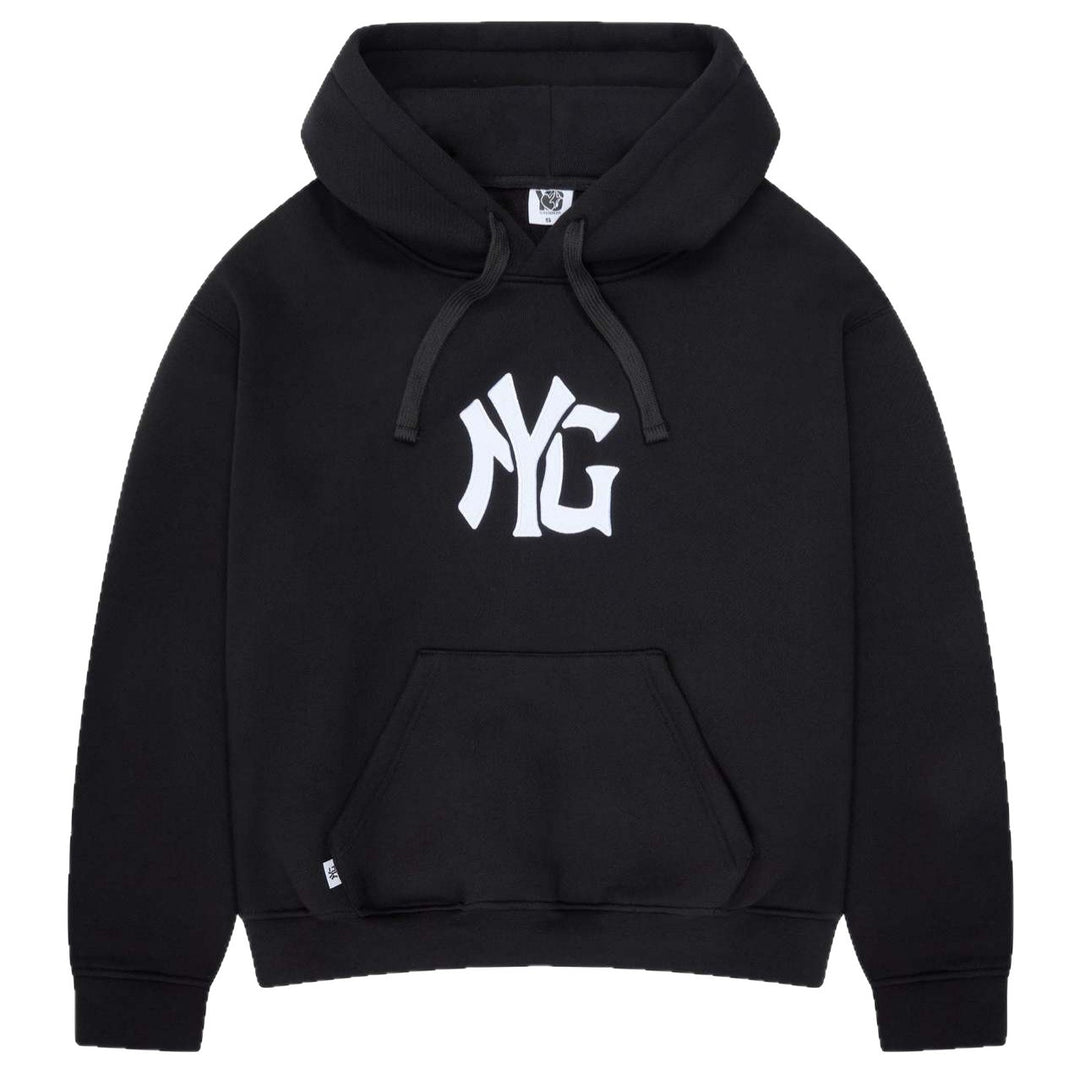 Unisex oversized hooded sweatshirt jacket with two-way zipper and logo application Mune Fashion