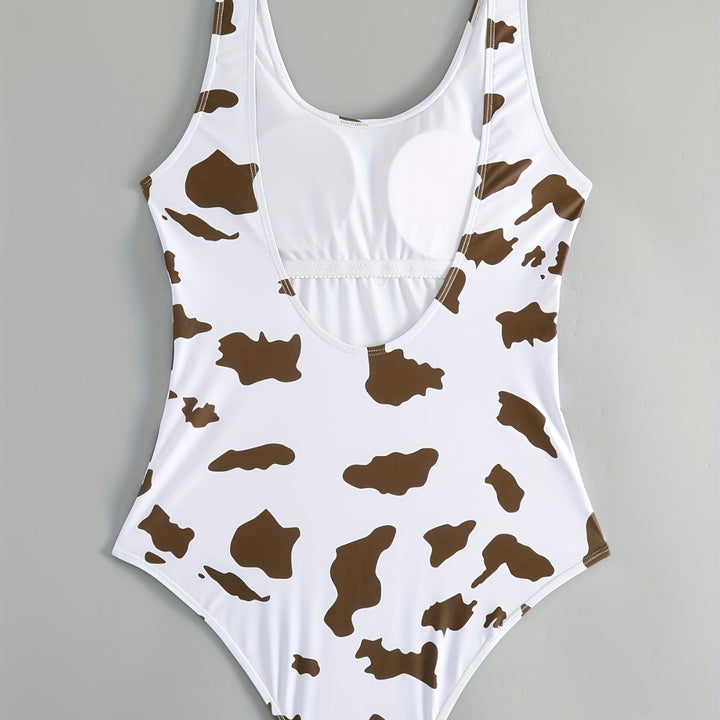 Women’s One-Piece Swimsuit with Animal Pattern Mune Fashion