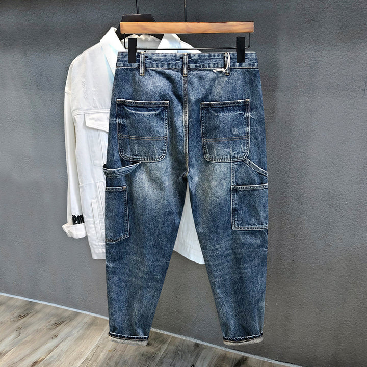 Ladies Fashionable Denim Pants Mune Fashion