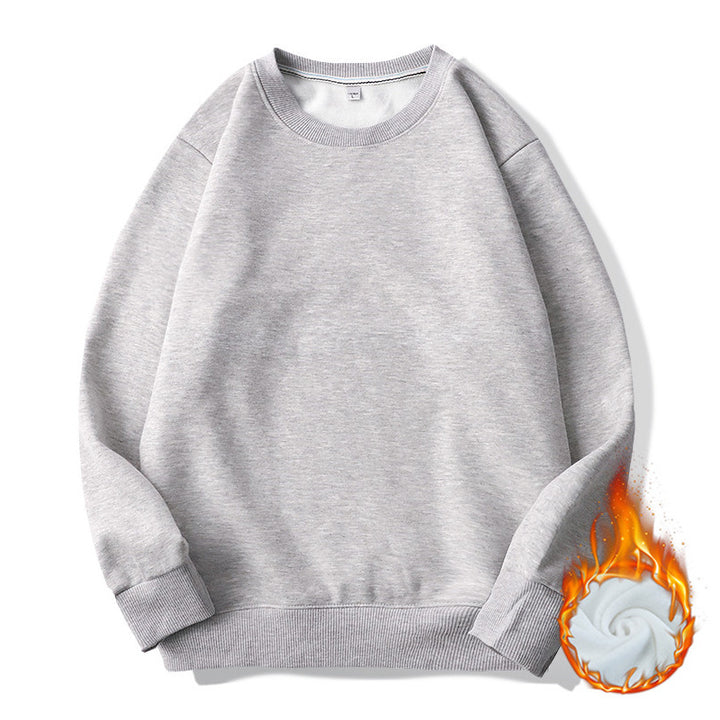 Men's thermo fleece sweatshirt with round neck and oversized cut Mune Fashion