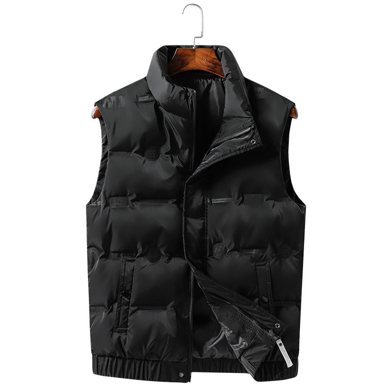Men's quilted thermal vest with high collar, water-repellent shell and concealed pockets Mune Fashion