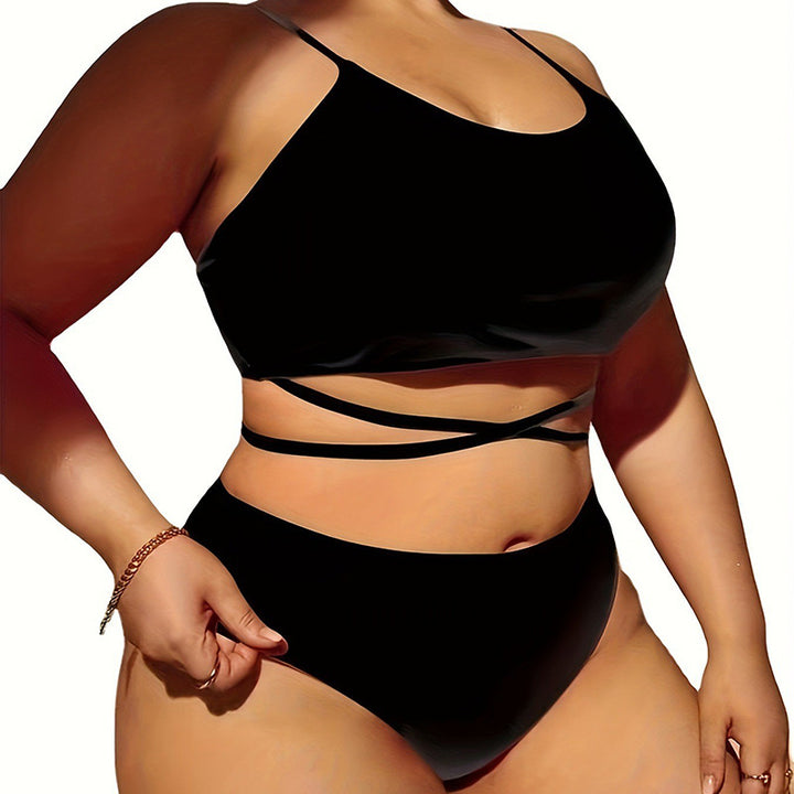 Women's bikini set with elegant wrap skirt and sporty top Mune Fashion