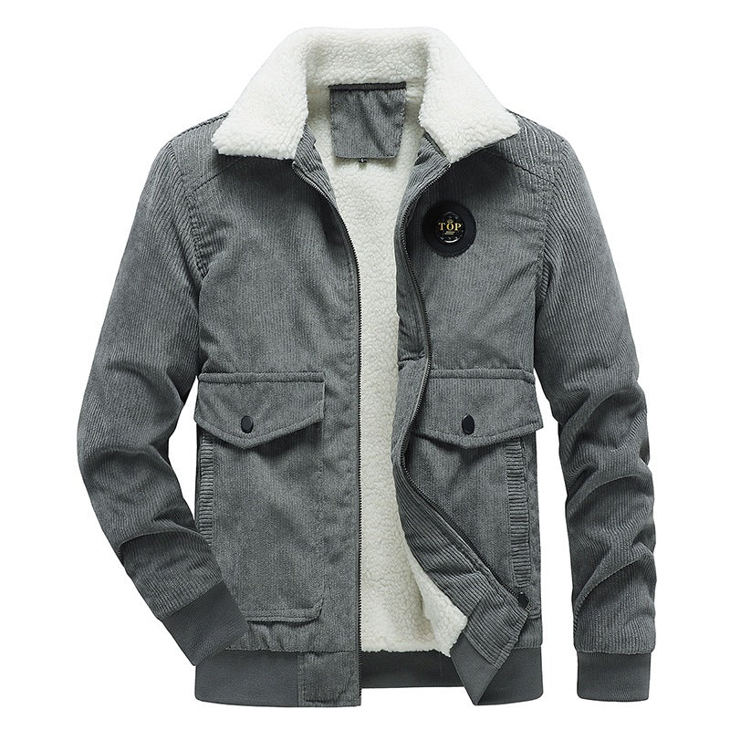 Men's Casual Quilted Jacket with Teddy Lining Mune Fashion