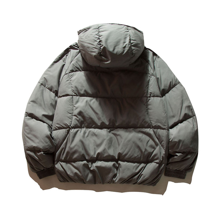 Men's Voluminous Padded Jacket with Thermo Insulation and High Hood Mune Fashion
