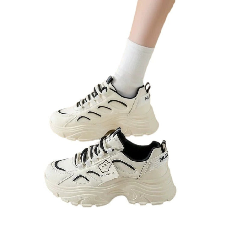 Women's sporty chunky sneakers with ergonomic cushioning and stunning surface texture Mune Fashion