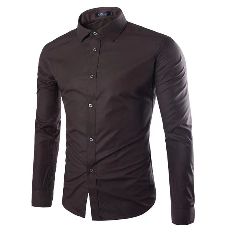 Men's tailored business shirt with Kent collar and elastic cotton stretch quality Mune Fashion