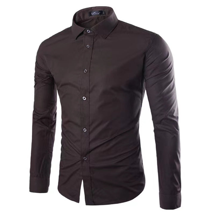 Men's tailored business shirt with Kent collar and elastic cotton stretch quality Mune Fashion