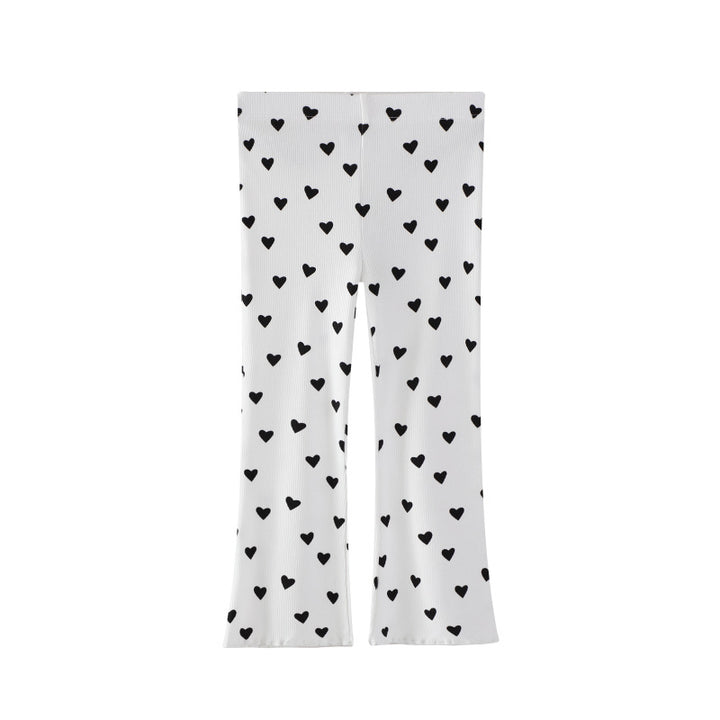 Girls leggings with heart-shaped pattern Mune Fashion