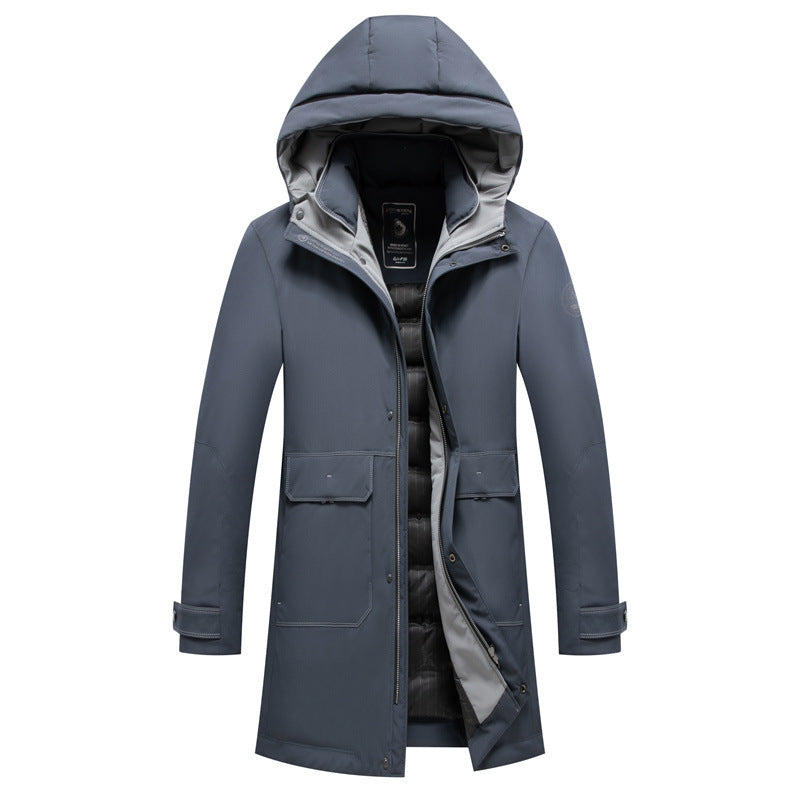 Men's winter parka with removable quilted inner jacket Mune Fashion