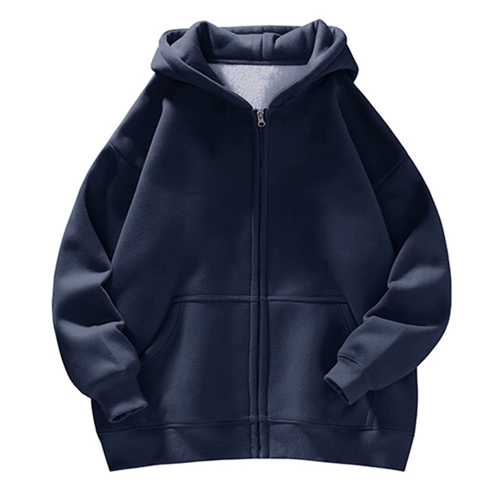 Unisex Oversize Hoodie Jacket with Full Zip, Teddy Lining and Kangaroo Pockets Mune Fashion