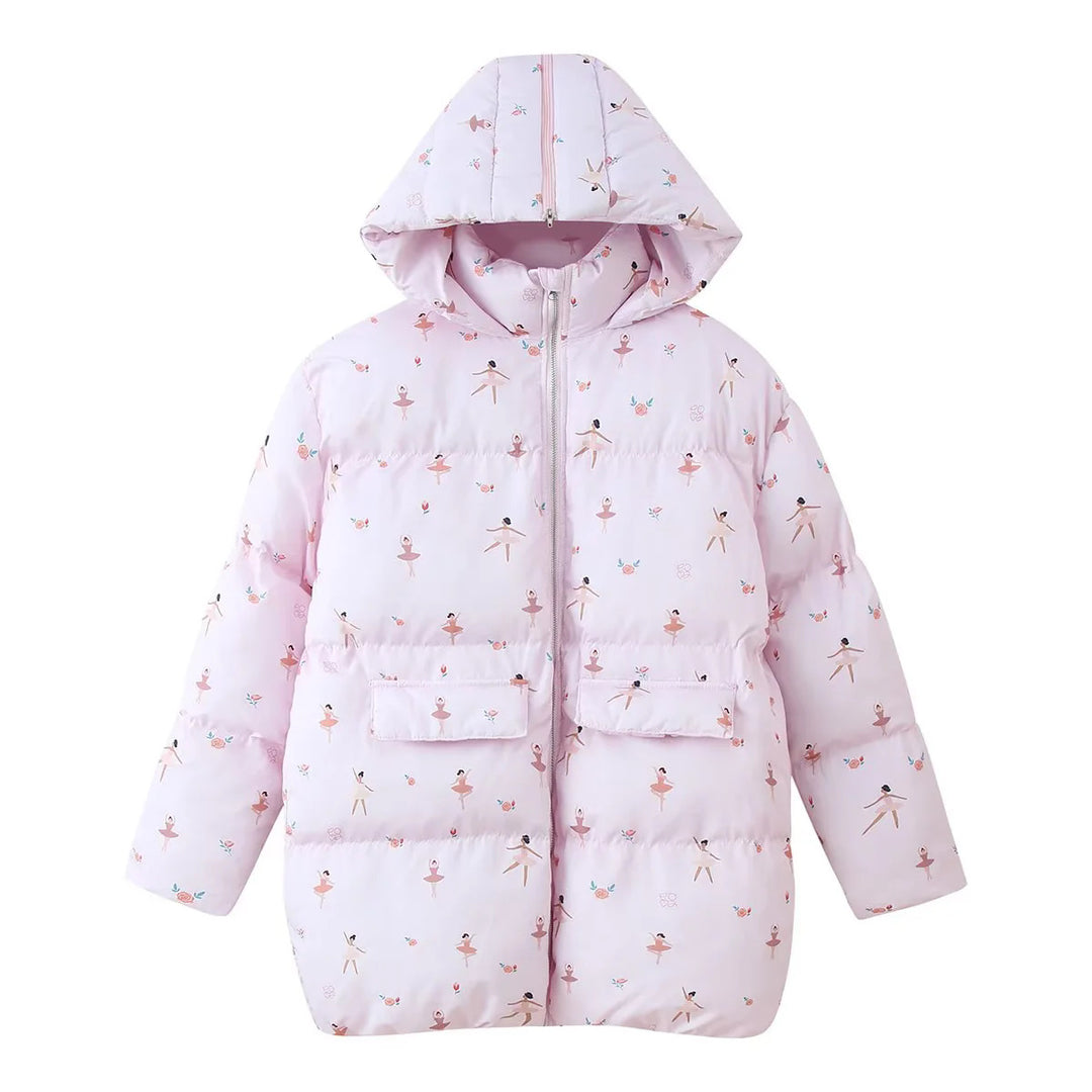 Women's padded oversized quilted coat with hood, thermal insulation and patch pockets Mune Fashion