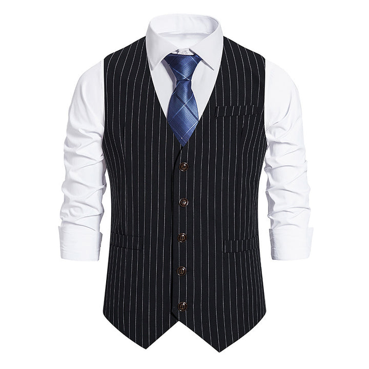 Men's pinstripe business vest with tailored cut Mune Fashion
