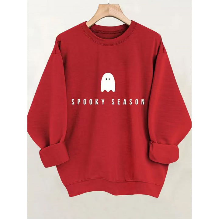 Unisex cool Halloween sweatshirt with ghost print and oversized cut Mune Fashion