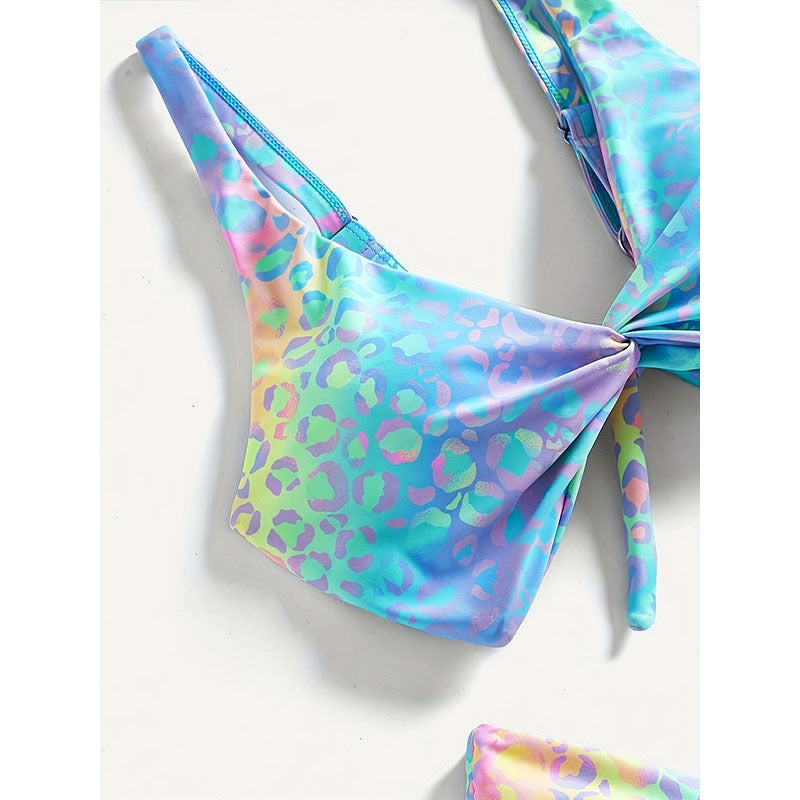 Women Triangle Bikini Set with playful knot design Mune Fashion