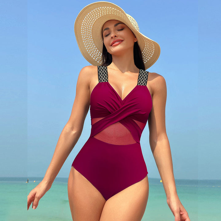 Women Elegant Swimsuit with Refined Cut-Outs and Adjustable Straps Mune Fashion