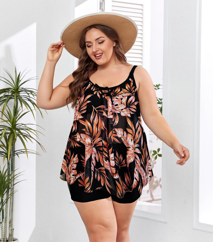 Women's Leisure Swim Outfit with Flowing Cut Mune Fashion