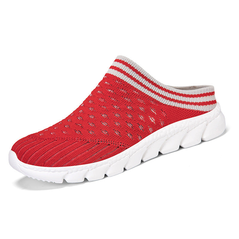 Women's knitted mule with sock-like shaft and cushioned segment outsole Mune Fashion