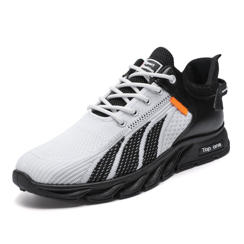 Men's Lace-Up Sneakers with Breathable Upper Material Mune Fashion