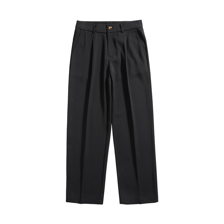 Women Elegant and Comfortable Wide-Cut Fabric Trousers Mune Fashion