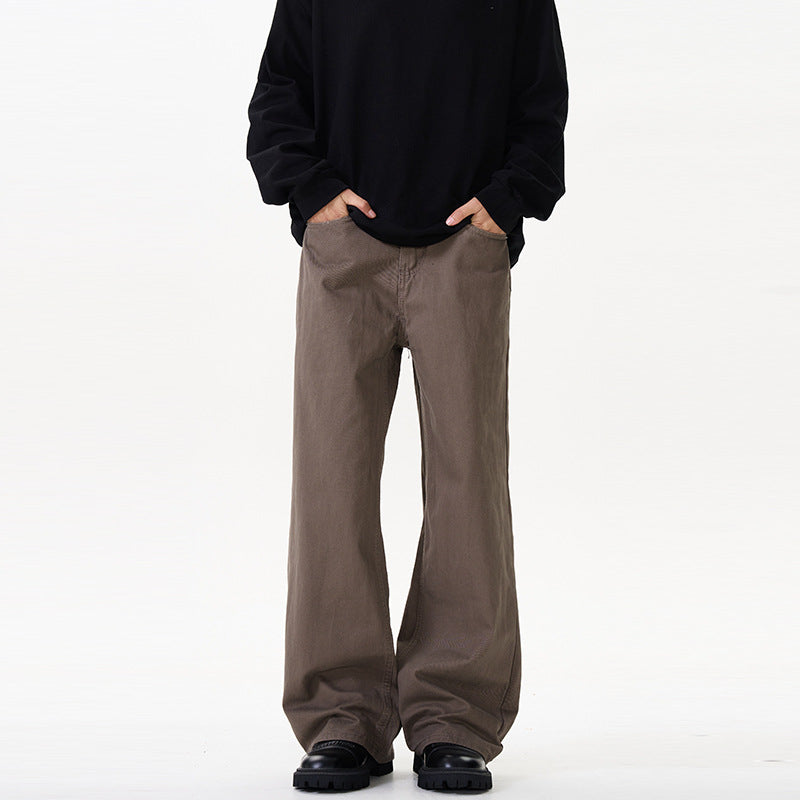 Unisex Wide cut chino pants with a low crotch and casual waistband Mune Fashion