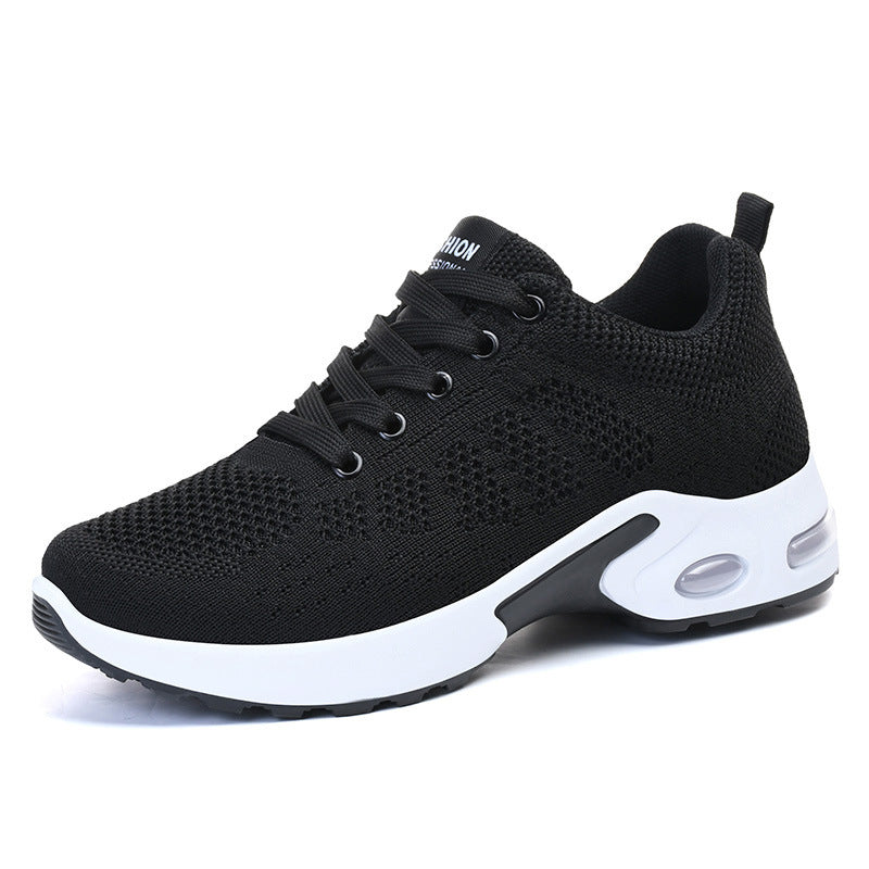 Unisex nan breathable knitted sneakers with air cushion heel Mune Fashion