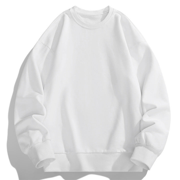 Men's Oversize Crew Neck Sweatshirt with Ribbed Cuffs and Dropped Shoulder Cut Mune Fashion