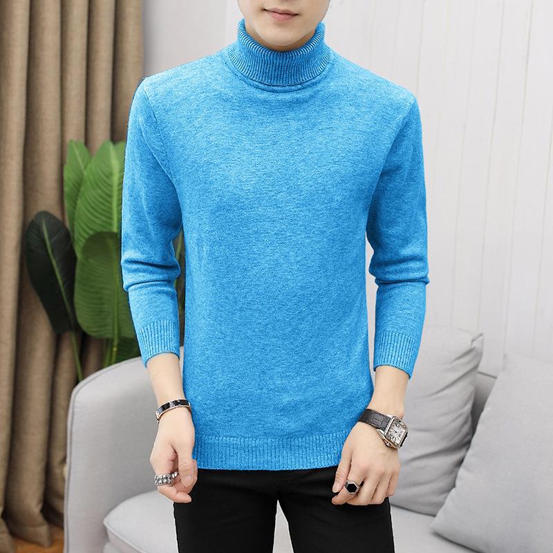 Men's figure-hugging turtleneck sweater made of fine knit with elastic fit Mune Fashion
