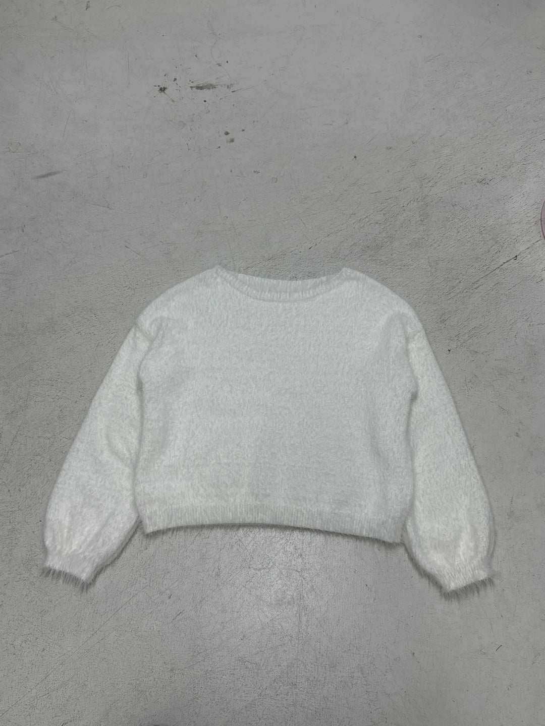 Women’s oversized fluffy mohair blend off-shoulder sweater with balloon sleeves Mune Fashion