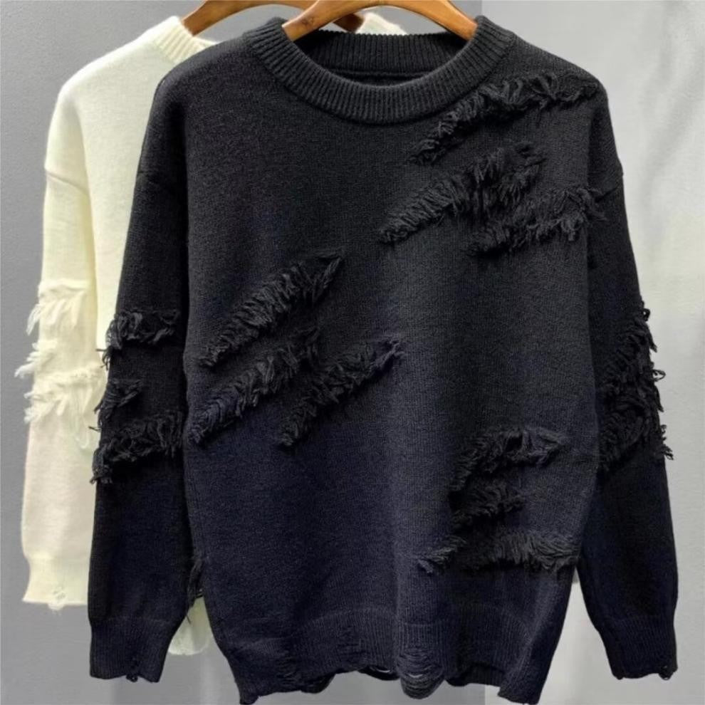Ladies Fashionable Sweater with Fringe Mune Fashion
