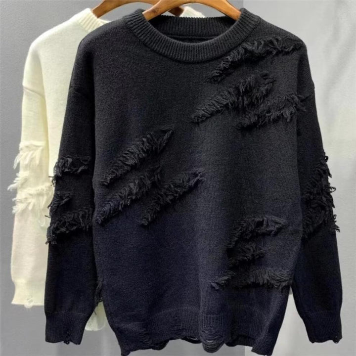 Ladies Fashionable Sweater with Fringe Mune Fashion