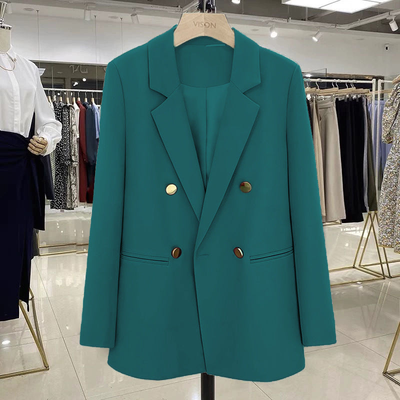 Ladies Stylish Double-Breasted Blazer Mune Fashion