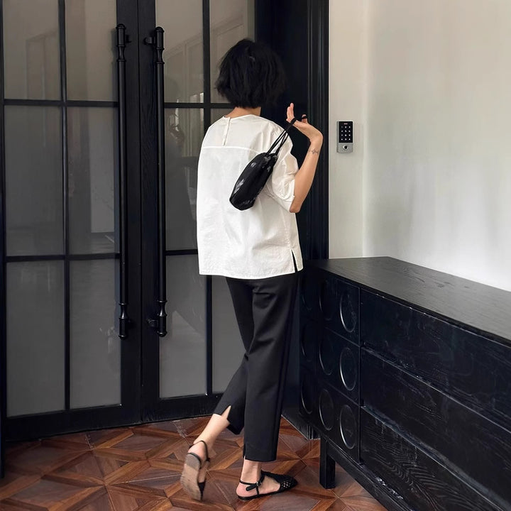 Ladies elegant culotte with fashionable slit Mune Fashion