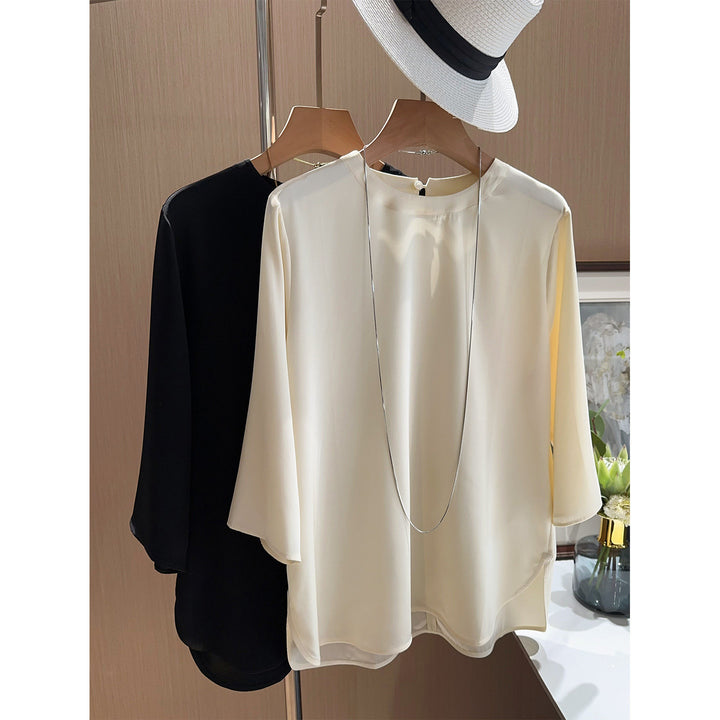 Women's elegant and airy blouse with three-quarter sleeves Drune
