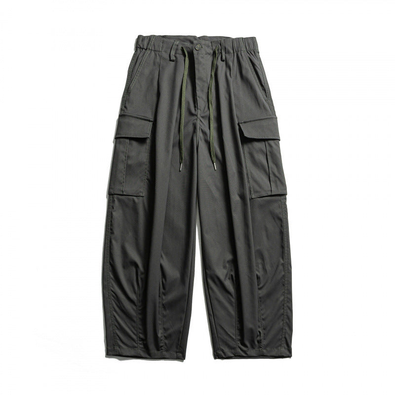 Men's cargo pants in baggy cut with drawstring and large flap pockets Mune Fashion