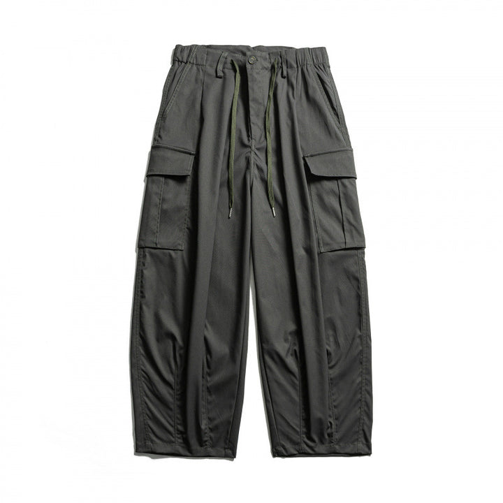 Men's cargo pants in baggy cut with drawstring and large flap pockets Mune Fashion