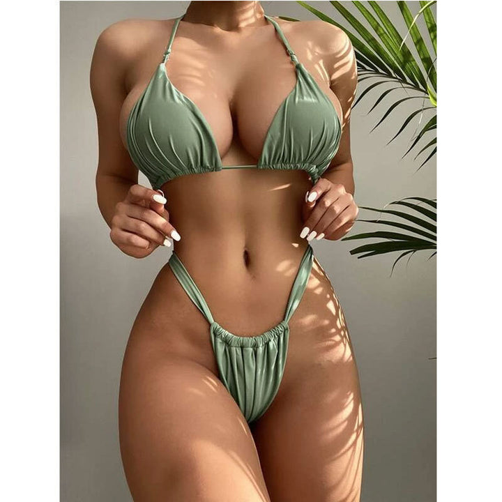 Ladies triangle bikini with high leg cut Mune Fashion