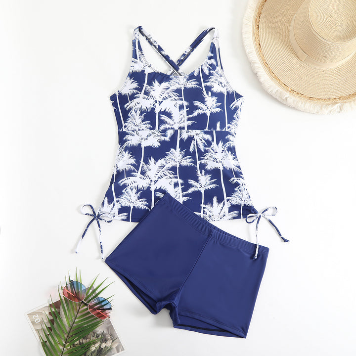 Women's tankini top with sporty shorts Mune Fashion