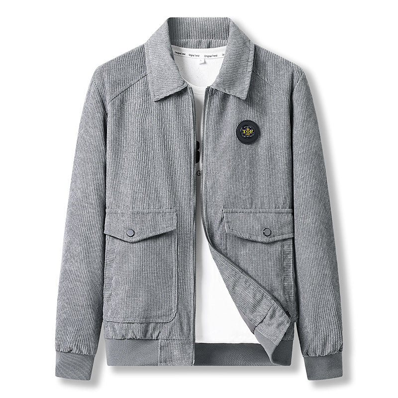 Men's fashionable cord jacket with practical pockets Mune Fashion