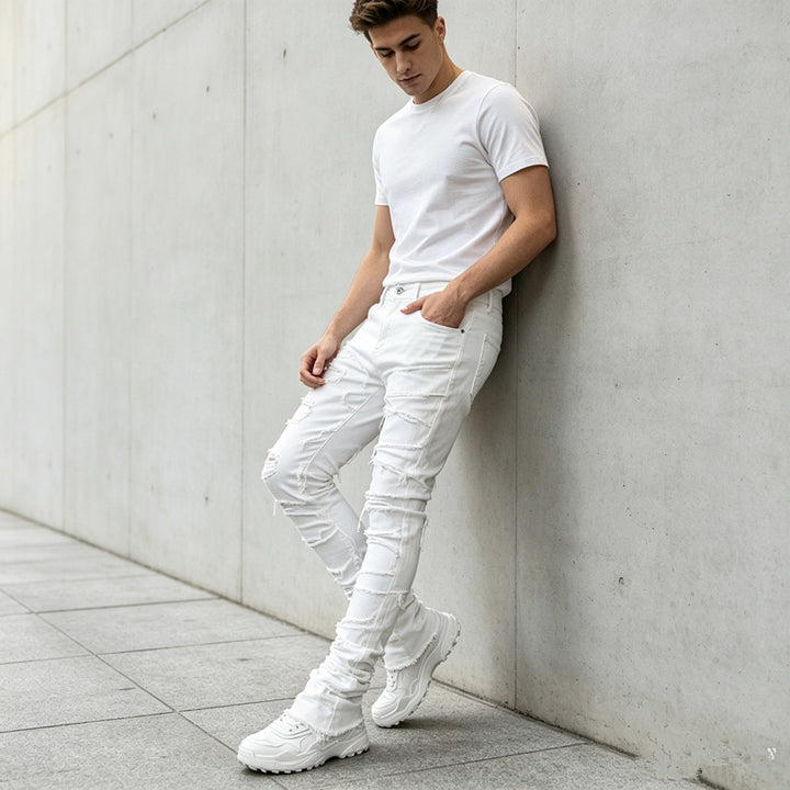Men's Ripped Skinny Jeans Mune Fashion