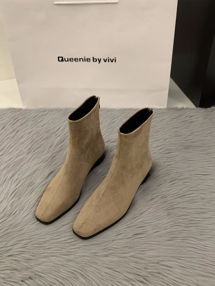 Women Elegant Ankle Boots made of Synthetic Leather Mune Fashion