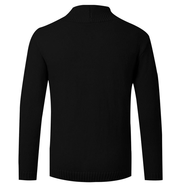 Men's knitted cardigan with shawl collar, cable pattern and button placket Mune Fashion
