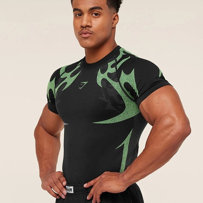 Men's seamless shaping functional shirt with compression effect and ergonomic muscle zones Mune Fashion