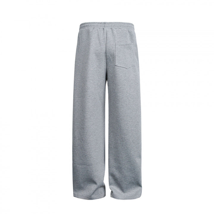 Women's Loose High-Waist Relaxed Sweat Pants with Drawstring and Decorative Seam Lines Mune Fashion