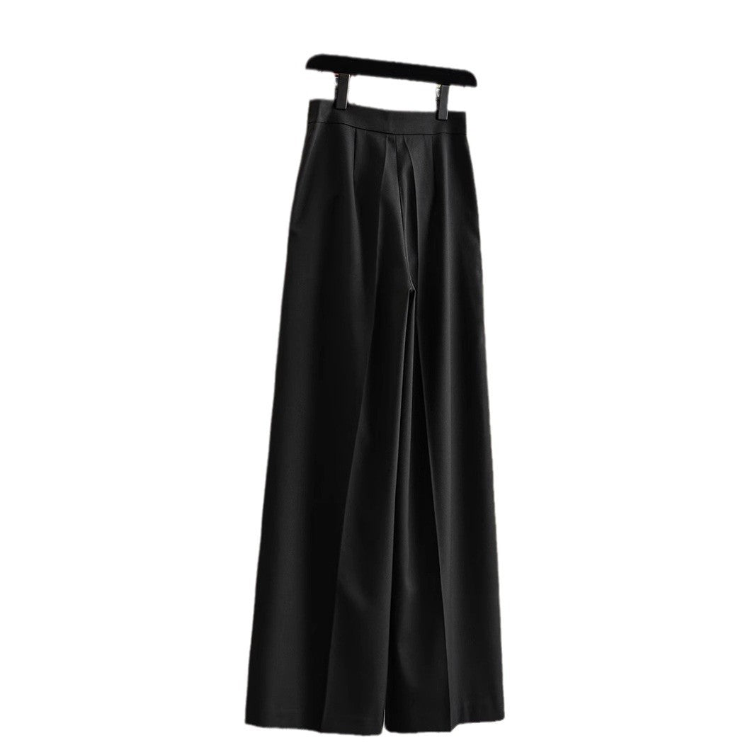 Ladies Elegant and Comfortable Wide Fabric Pants Drune