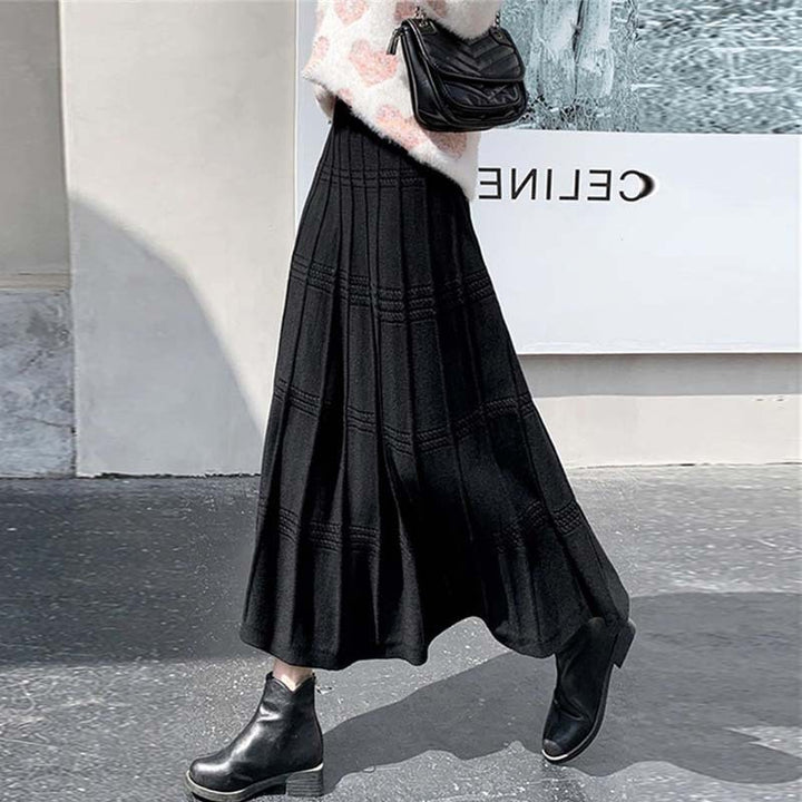 Ladies Elegant Knit Maxi Skirt Mune Fashion