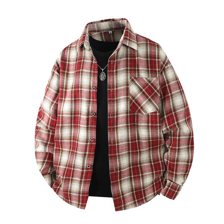 Men's Casual Checked Flannel Shirts Mune Fashion