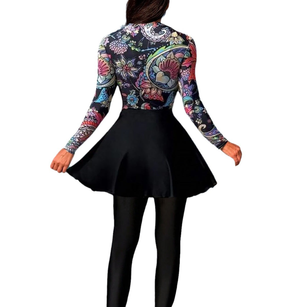 Ladies sporty swimsuit with generous skirt Mune Fashion