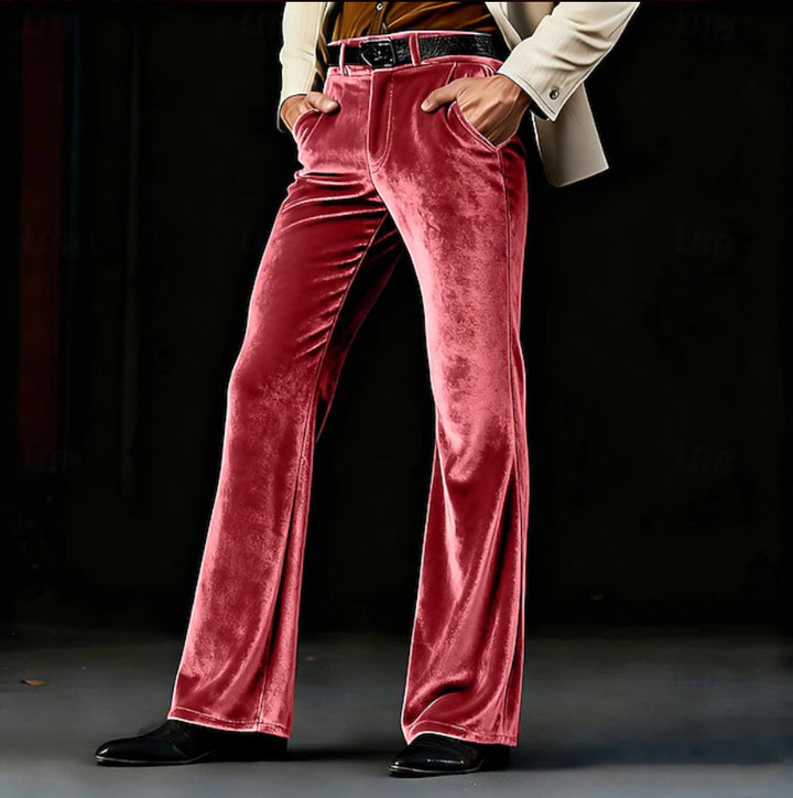 Men Elegant and Soft Velvet Pants Mune Fashion