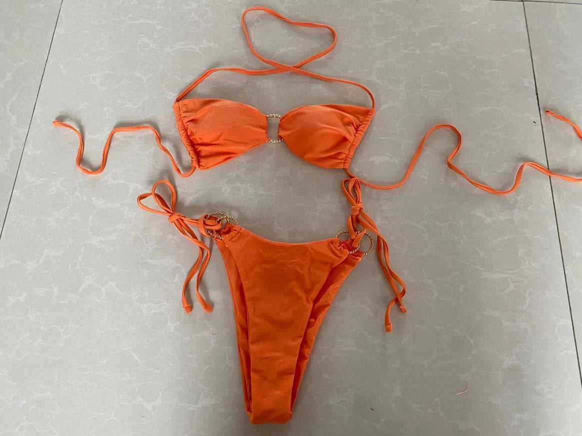 Women's bikini set with elegant strap system and fashionable metal details Mune Fashion