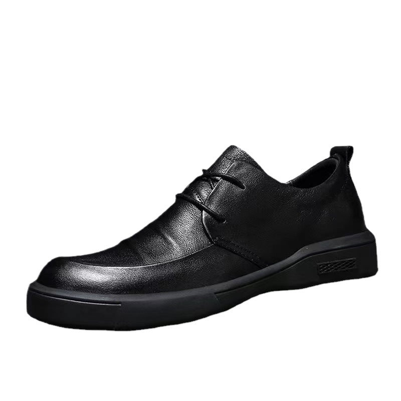 Men's Comfortable Lace-Up Shoes Made of High-Quality Leather Mune Fashion